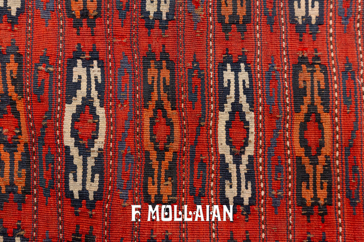 Antique Kilim Rug Giajim Red Color n°:224400